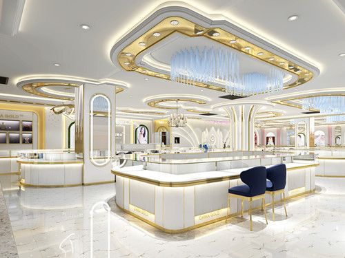 盐城滨海精品珠宝展柜定制 匠心工艺点亮奢华之美